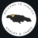 Adesivo Jamaica Wedding Sticker for Box, Bag<br><div class="desc">Use este adesivo para rotular as bolsas de boas-vindas ou as caixas de tratamento para seus convidados fora do hotel,  e bem-vindos à Jamaica!</div>