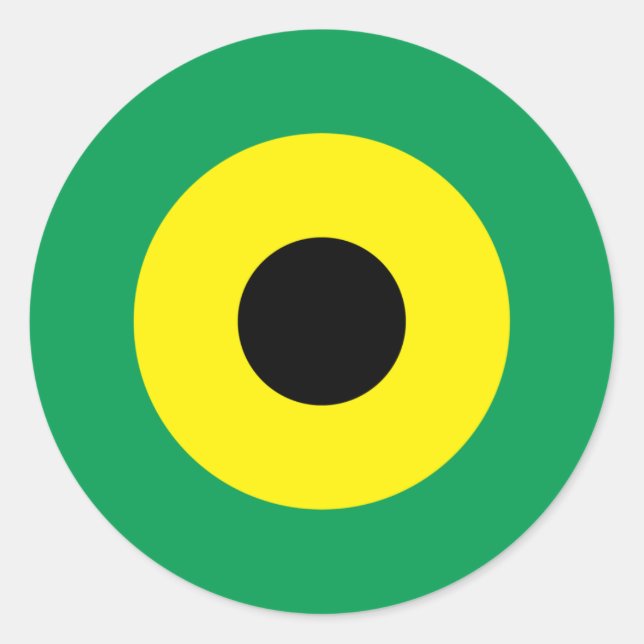 Adesivo Jamaican Mod Round Sticker 2 (Frente)