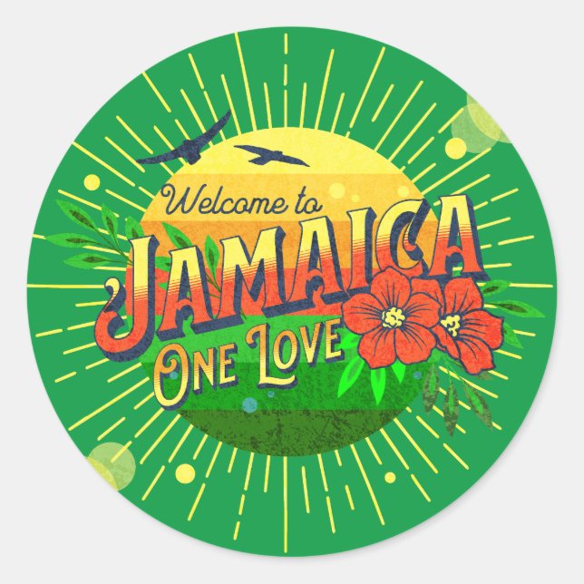 Adesivo Jamaican Tourist Welcome Sticker (Frente)