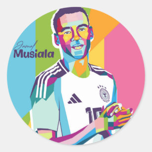 Adesivo Jamal Musiala Wpap Pop Art