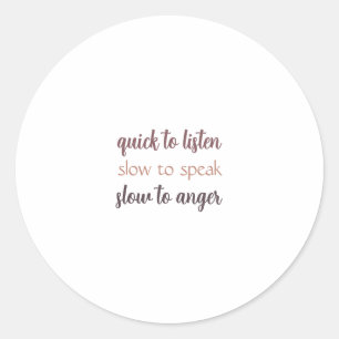 Adesivo James 1:19, Sticker