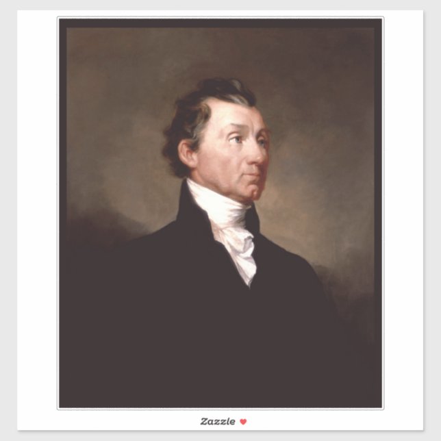 Adesivo James Monroe Portrait, Presidente Anteamericano (Folha)