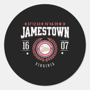 Adesivo Jamestown Virginia Colony Russo Souvenir Revoluti