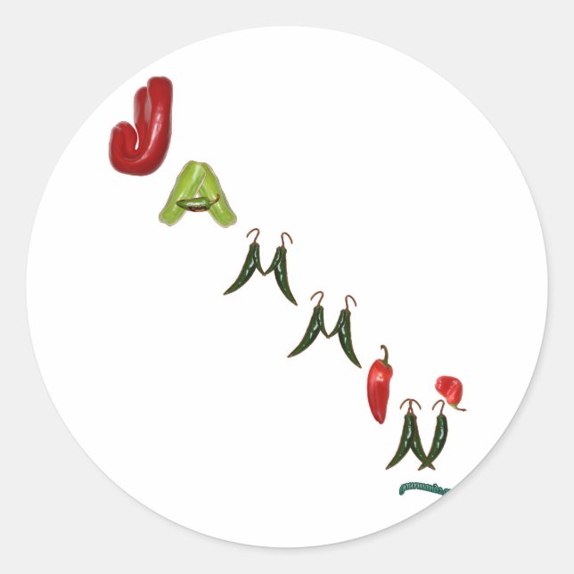 Adesivo Jammin' Chili Peppers (Frente)