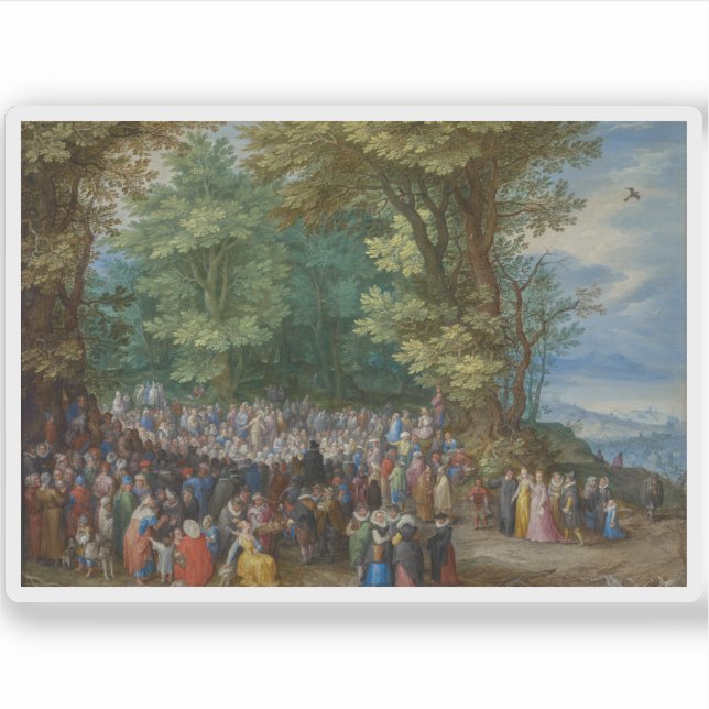 Adesivo Jan Brueghel, o Velho - O Sermão no Monte (Frente)