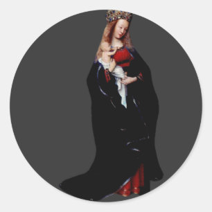 Adesivo Jan van Eyck - A Virgem na Igreja Arte Fina