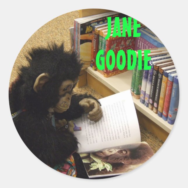 Adesivo jane está em todos os lugares 013, JANE GOODIE, JA (Frente)