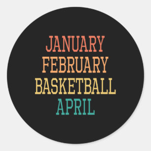 Adesivo Janeiro de fevereiro de Basquete abril de 2010
