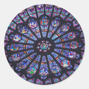 Adesivo Janela cor-de-rosa de Notre Dame