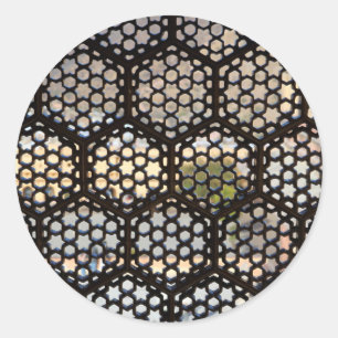 Adesivo Janela de Treliça Geométrica, Índia