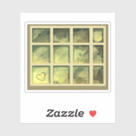 Adesivo Janela Vintage Green Scrapbook Sticker