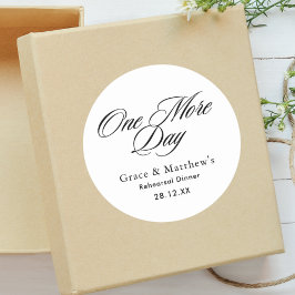 Adesivo Jantar de Ensaios da Última Véspera Preto e Branco