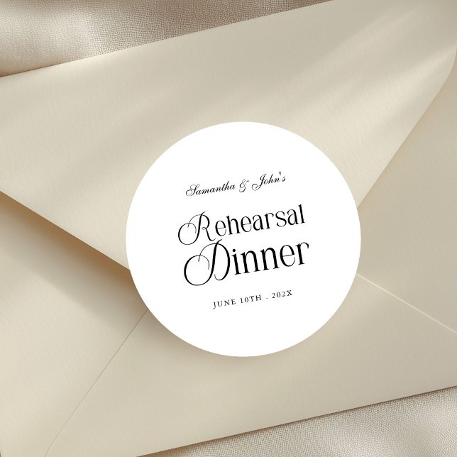 Adesivo Jantar de Ensaios Moderno e Elegante (Criador carregado)