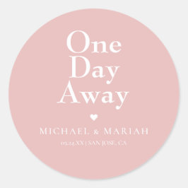 Adesivo Jantar de Rehearsal Simples Elegante Um Dia à Fren