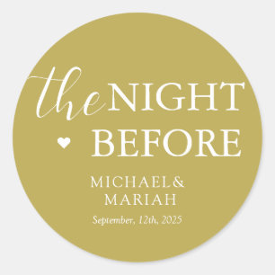 Adesivo Jantar Simples e Elegante na Véspera do Ensaio 