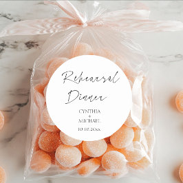 Adesivo Janto de ensaio de casamento de script simples