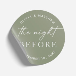 Adesivo Janto de ensaio em Woodland. Sage Green Night Ante