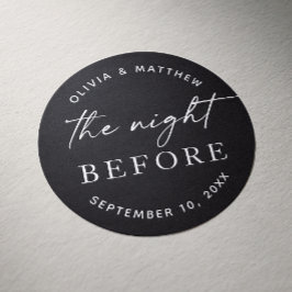 Adesivo Janto de ensaio negro | Noite Antes do Elegante