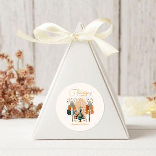 Adesivo Janto Rustic de Ação de Graças Pumpkin