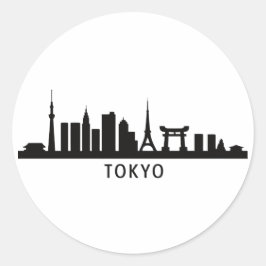 Adesivo Japan Cityscape Travel | Tokyo Skyline Silhouette