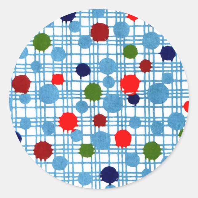 Adesivo Japan Retro 1950 1960 Chiyogami Origami Japonês (Frente)