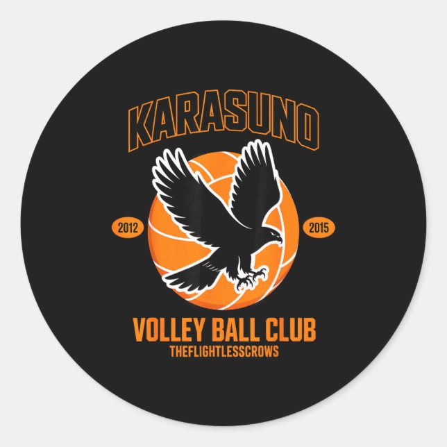 Adesivo Japanese Anime Volleyball Club Karasunooo High  (Frente)