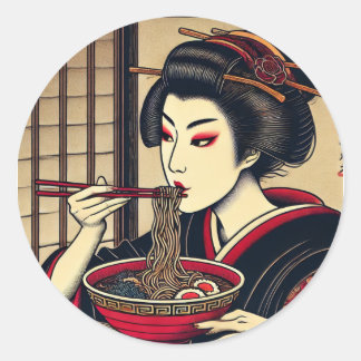 Adesivo Japanese ramen ukiyoe japan hiroshige kabuki