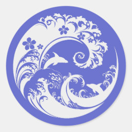 Adesivo Japanese Wave & Hibiscus white