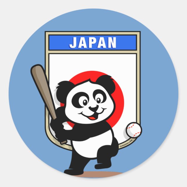 Adesivo Japão Baseball Panda (Frente)