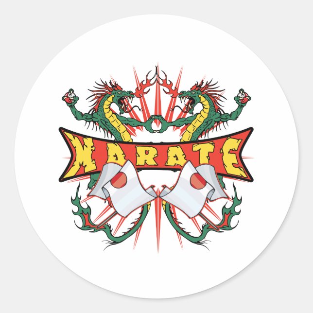 Adesivo Japão - Carate Drgones (Frente)
