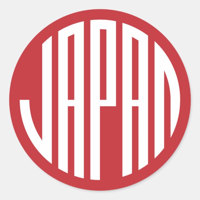 Adesivo Japão - design redondo japonês (Frente)