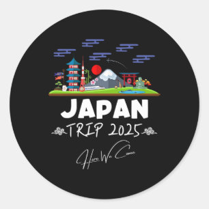 Adesivo Japão Trip 2025 Aqui Chegamos Viagem da Equipe de