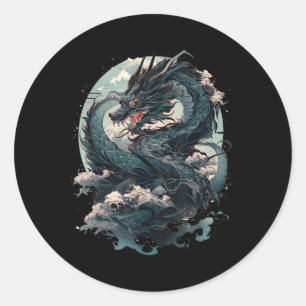 Adesivo Japonês - Aestic Dragon Japonês Art Japan Tatto