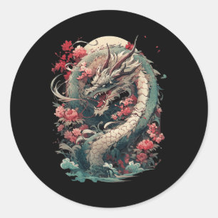 Adesivo Japonês - Aestic Dragon Japonês Art Japan Tatto