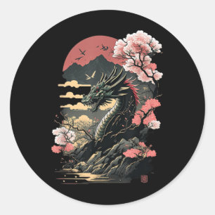 Adesivo Japonês - Aestic Dragon Japonês Art Japan Tatto