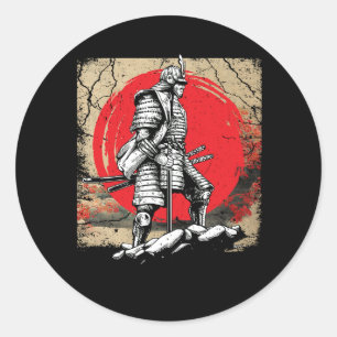 Adesivo Japonês Art Samurai Vintage Fighter Retro Martial