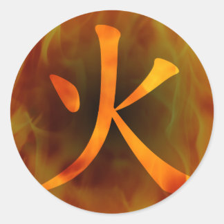 Adesivo Japonês / Chinês "Fire"