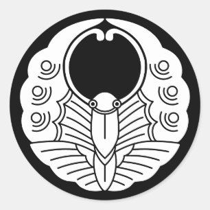 Adesivo Japonês Family Crest-Butterfly