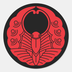 Adesivo Japonês Family Crest-Butterfly