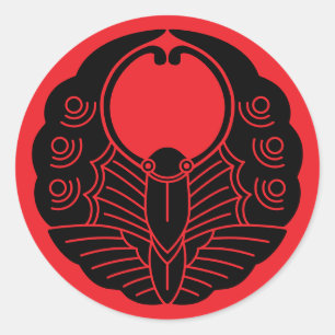 Adesivo Japonês Family Crest-Butterfly