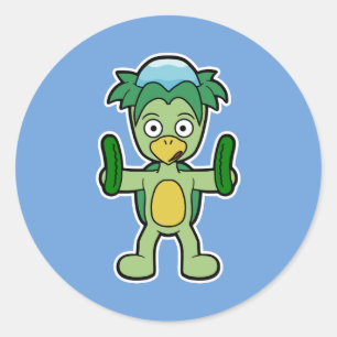Adesivo Japonês Kappa Yokai (com pepinos!)
