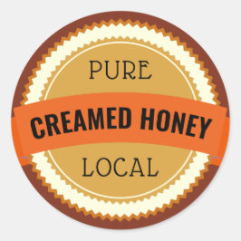 Adesivo Jar de mel com creme local puro