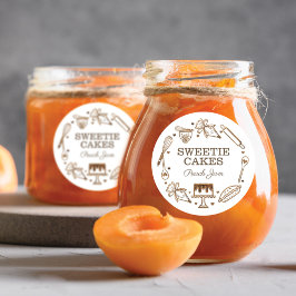 Adesivo Jar de textura de madeira do solo e Cozinhar