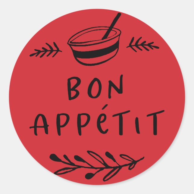 Adesivo Jar / Spice Bon Appétit (Frente)