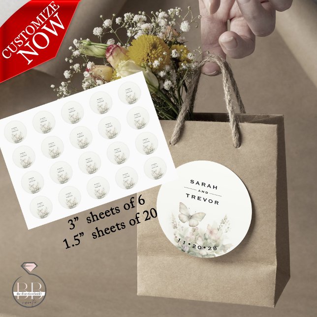 Adesivo Jardim de Borboleta Encantado (Easy to customize)