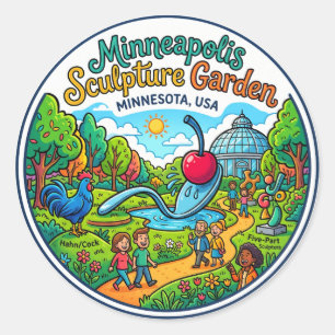 Adesivo Jardim de Esculturas de Minneapolis EUA