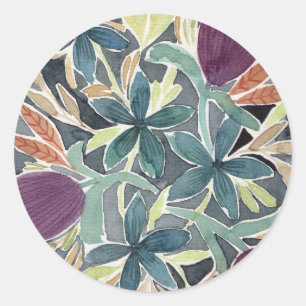 Adesivo Jardim de Flores em Aquarela