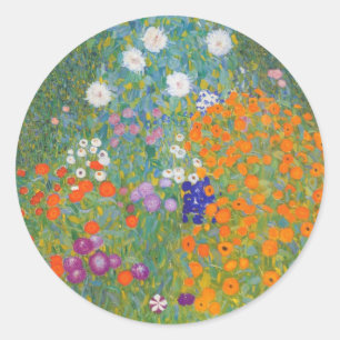 Adesivo Jardim de Flores por Gustav Klimt