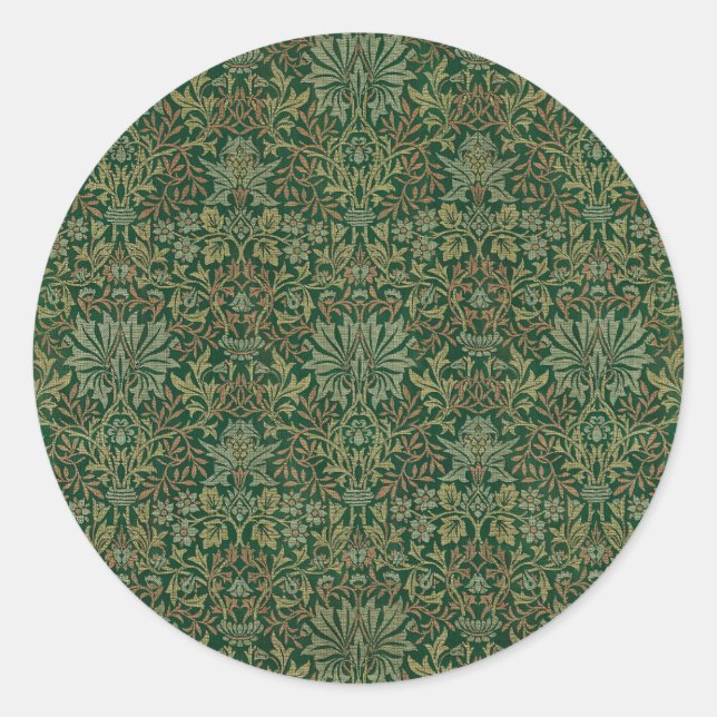 Adesivo Jardim de Flores William Morris -Verdes (Frente)