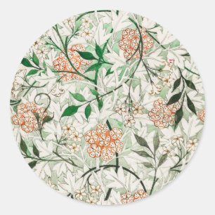 Adesivo Jardim de Jasmim William Morris Flor Clássica